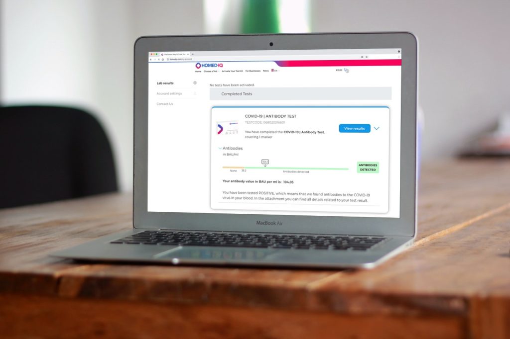 User Portal Results Page Desktop