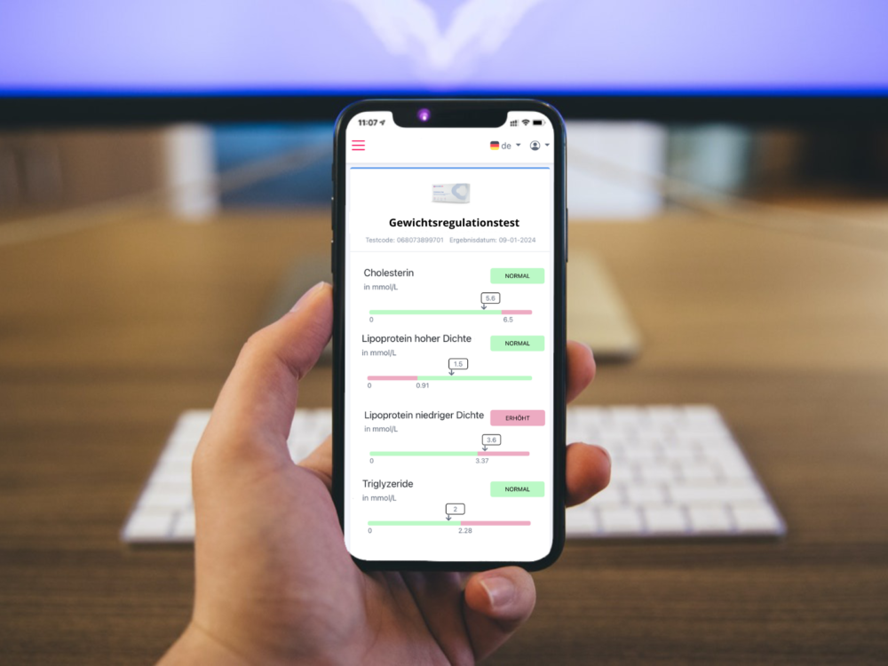 Gewichtsmanagement Test results mockup